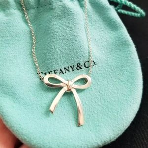 Authentic Tiffany & Co 925 bow necklace